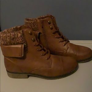 Brown booties
